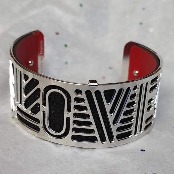 Love Stainless Steel Cuff Bracelet - Picture 9 of 10